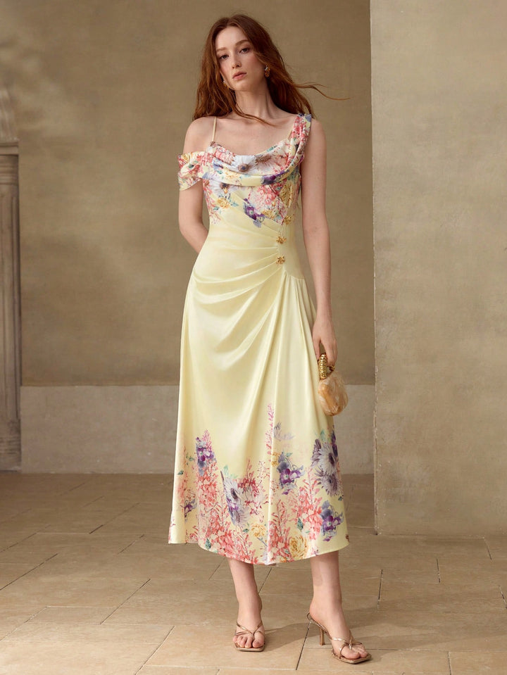 Rochie midi SHEIN, mix culori