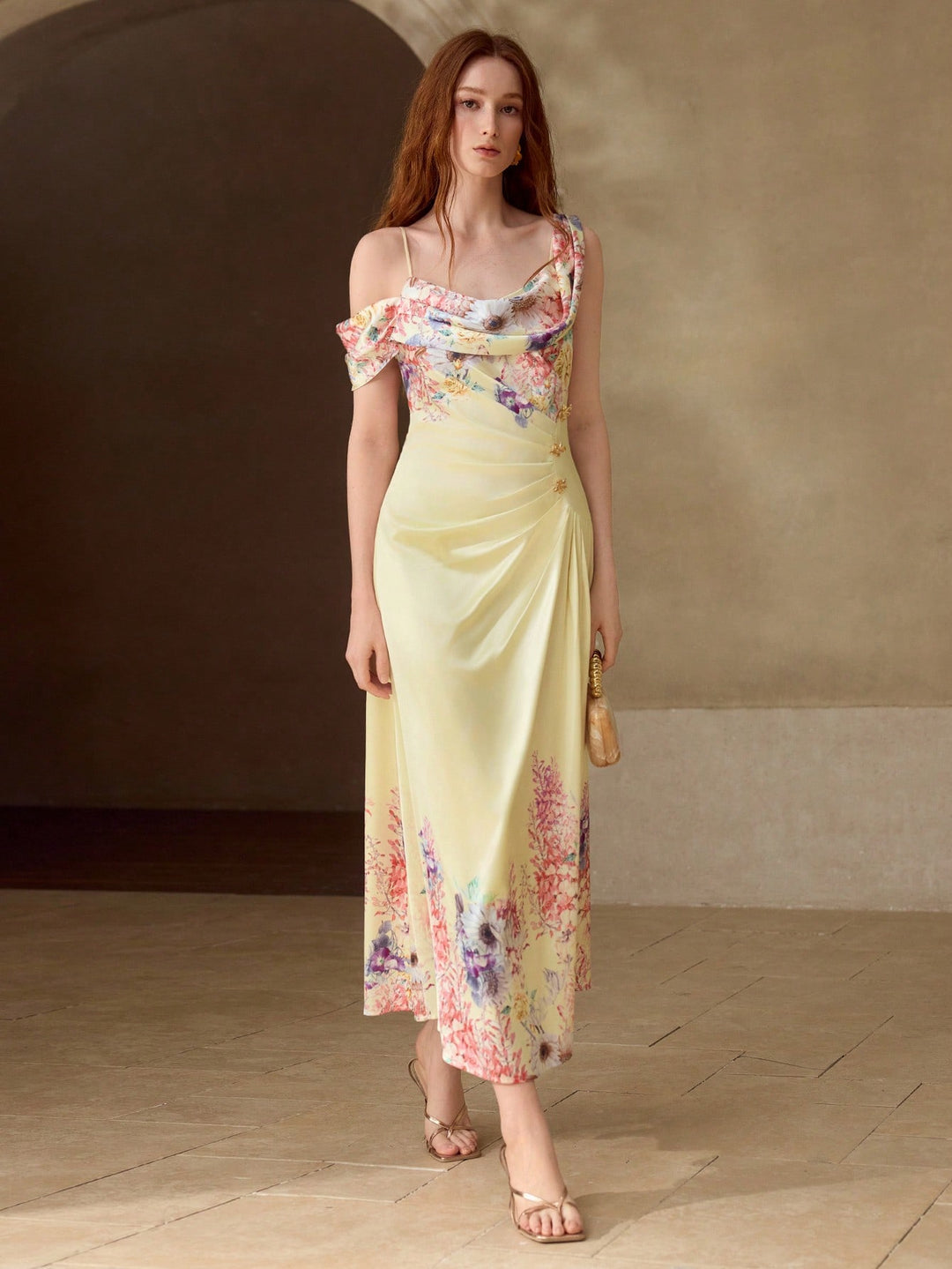 Rochie midi SHEIN, mix culori