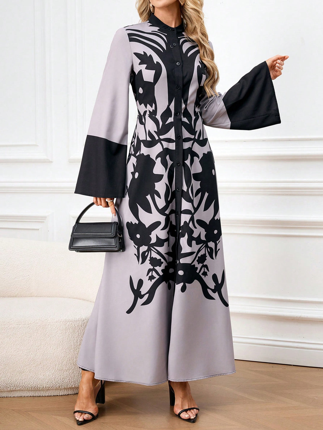 Rochie maxi SHEIN, mix culori