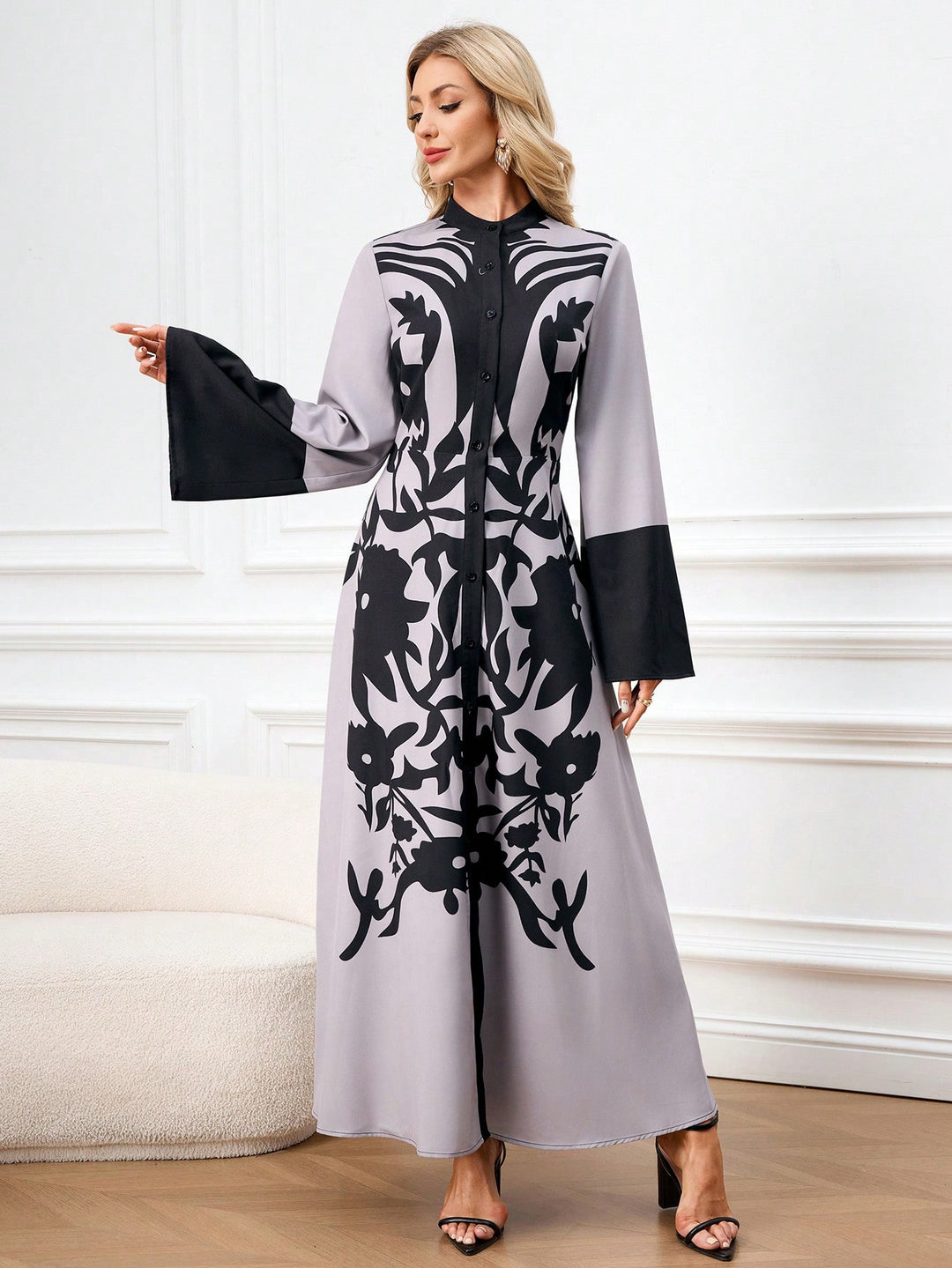 Rochie maxi SHEIN, mix culori