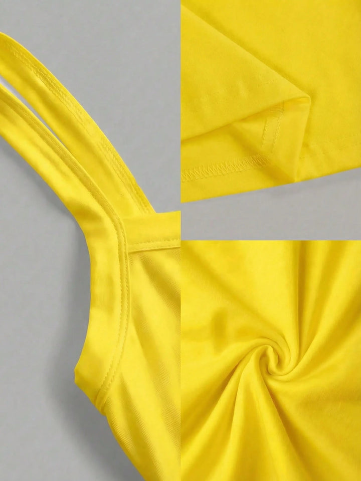 Top SHEIN, galben