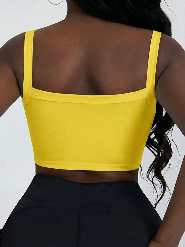 Top SHEIN, galben