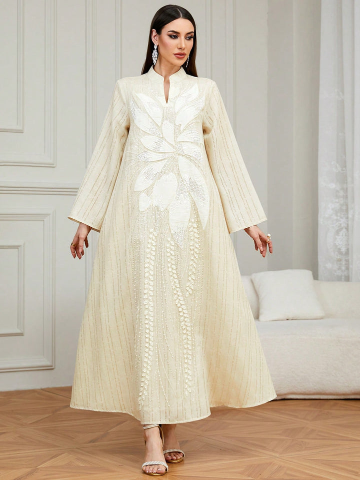 Set caftan și jalabiya SHEIN, portocaliu