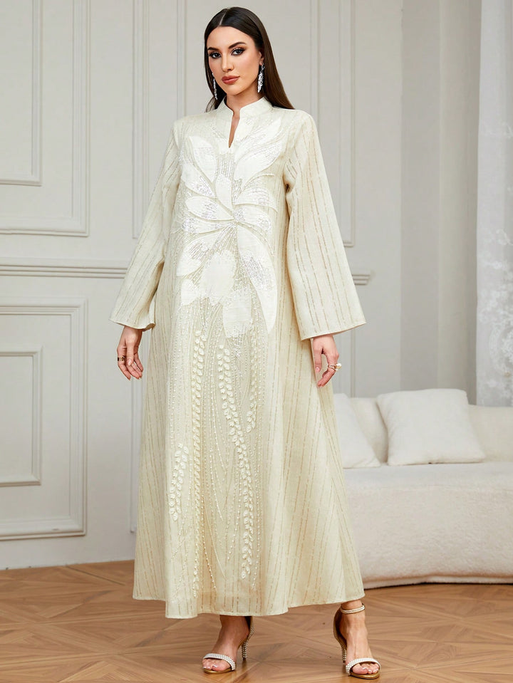 Set caftan și jalabiya SHEIN, portocaliu