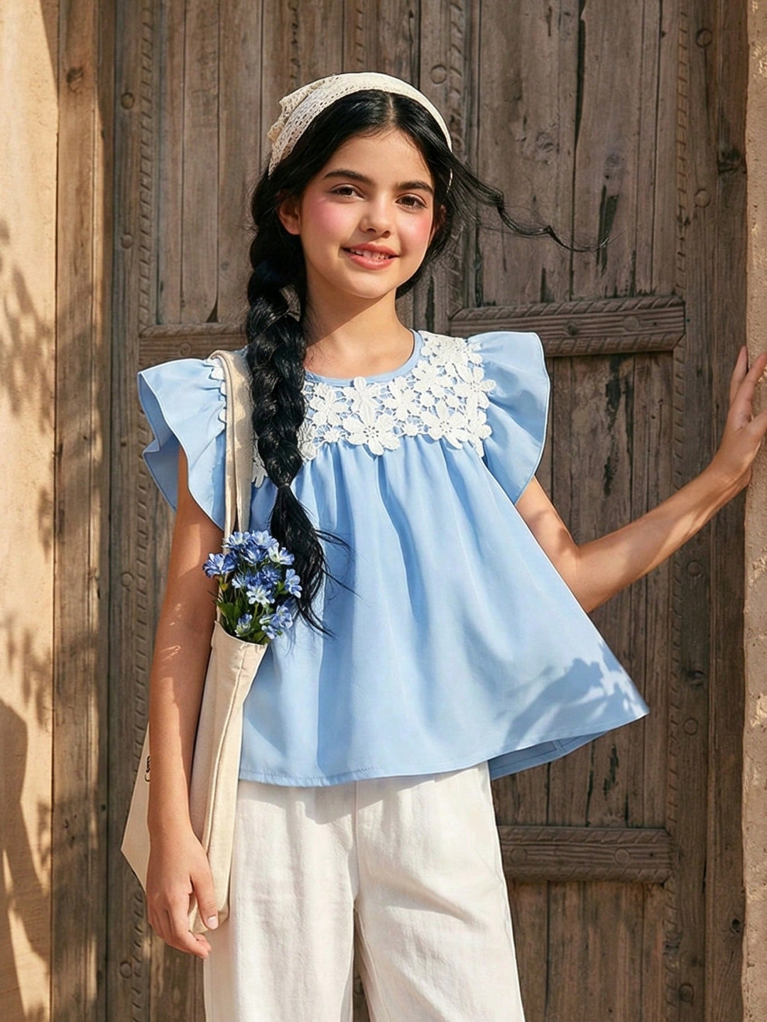 SHEIN blúz, kék