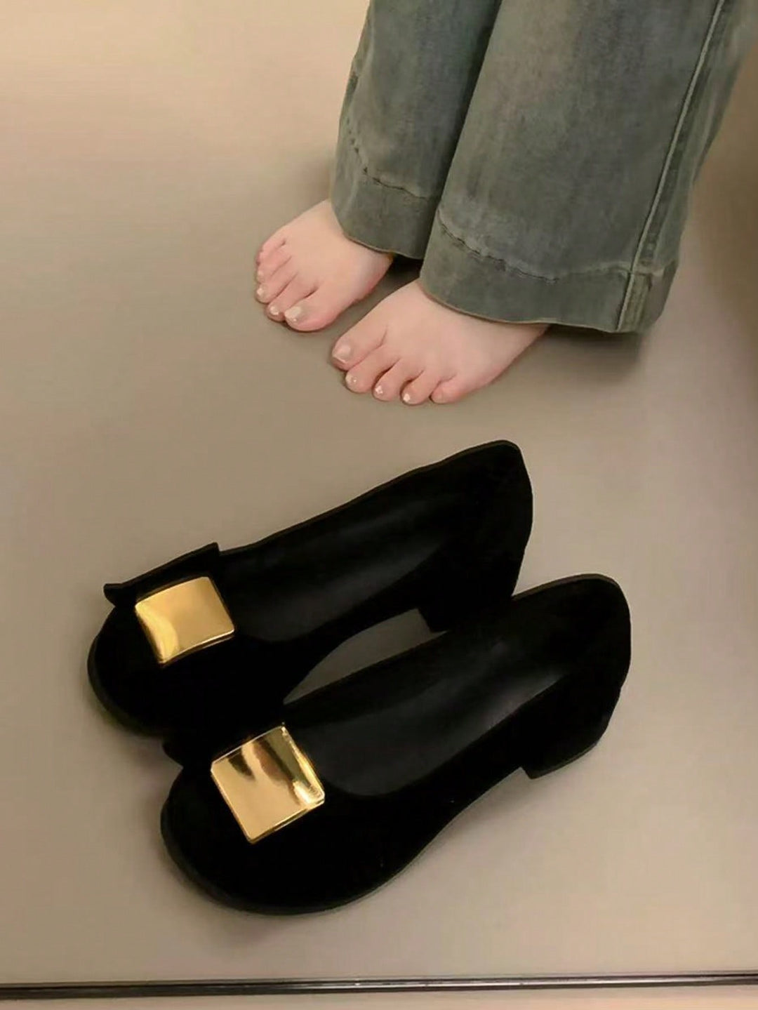 Pantofi cu toc SHEIN, negru