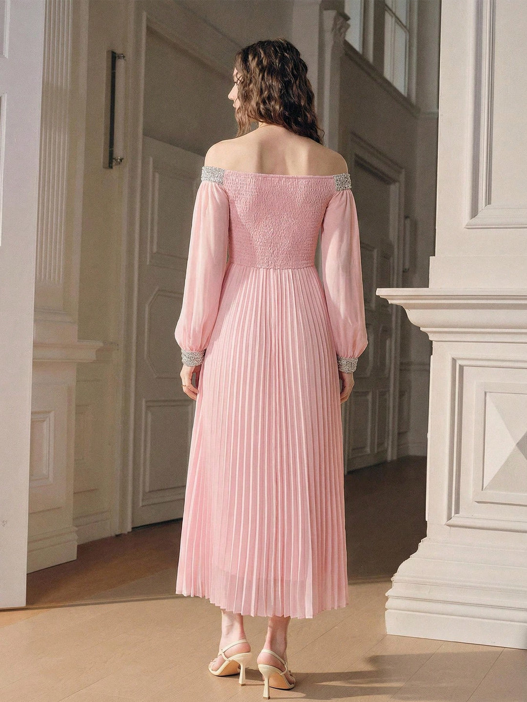 Rochie maxi SHEIN, roz