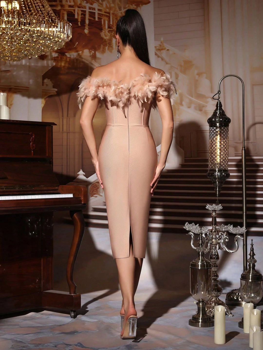 Rochie de ocazie SHEIN, roz