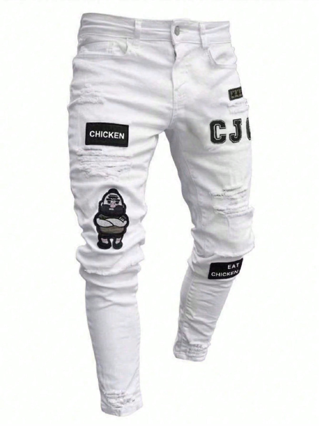 Jeans SHEIN, alb
