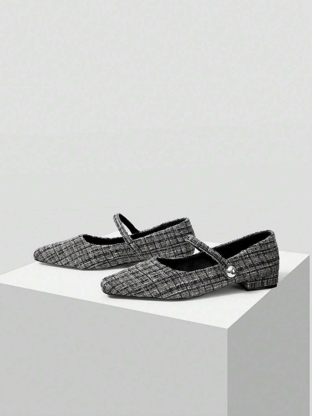 Pantofi cu toc SHEIN, gri