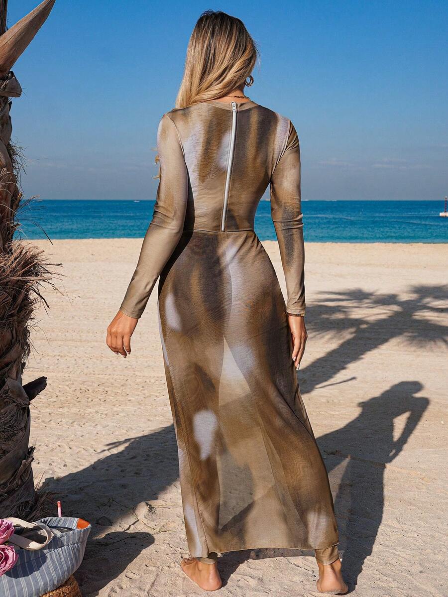 Set costum de baie SHEIN, mix culori