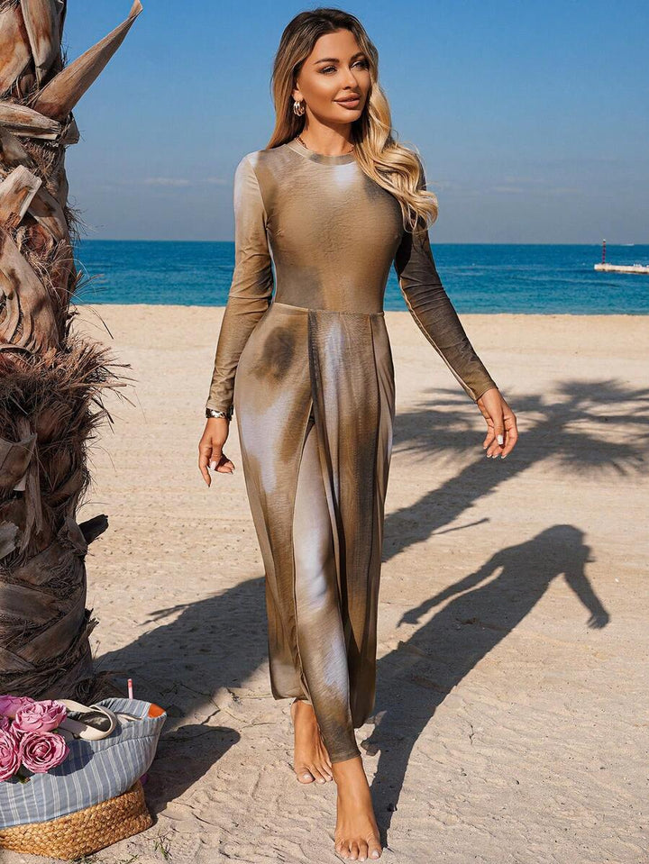 Set costum de baie SHEIN, mix culori