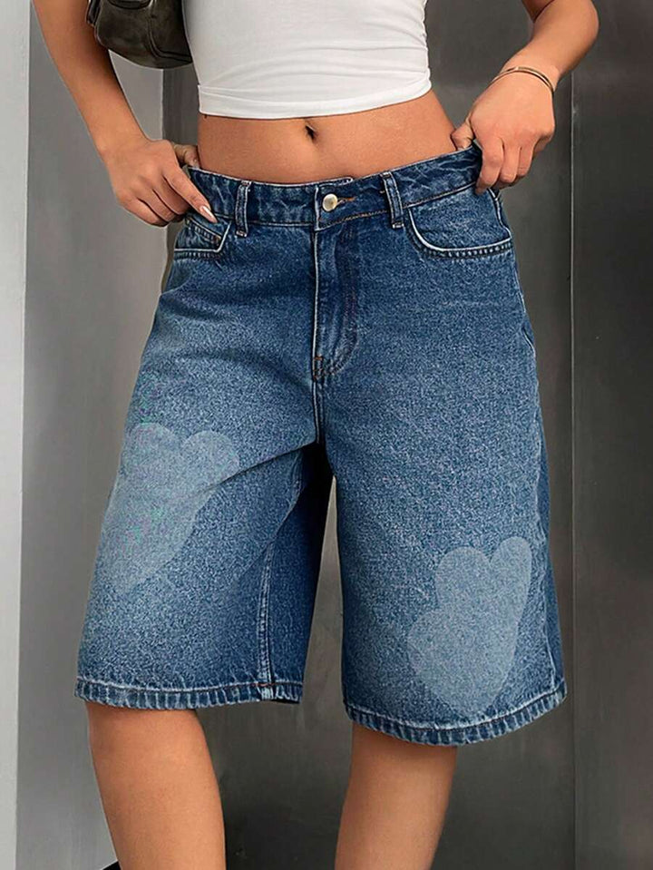Pantaloni scurți SHEIN, albastru