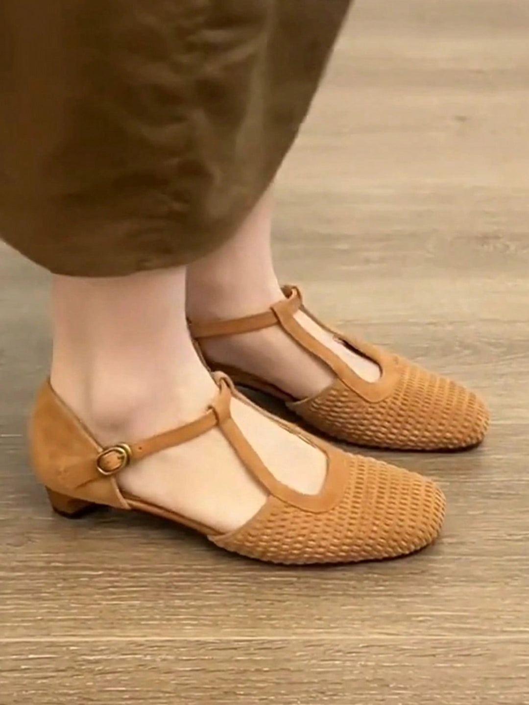 Pantofi cu toc SHEIN, maro