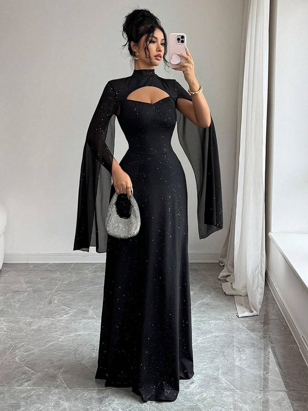 Rochie maxi SHEIN, negru
