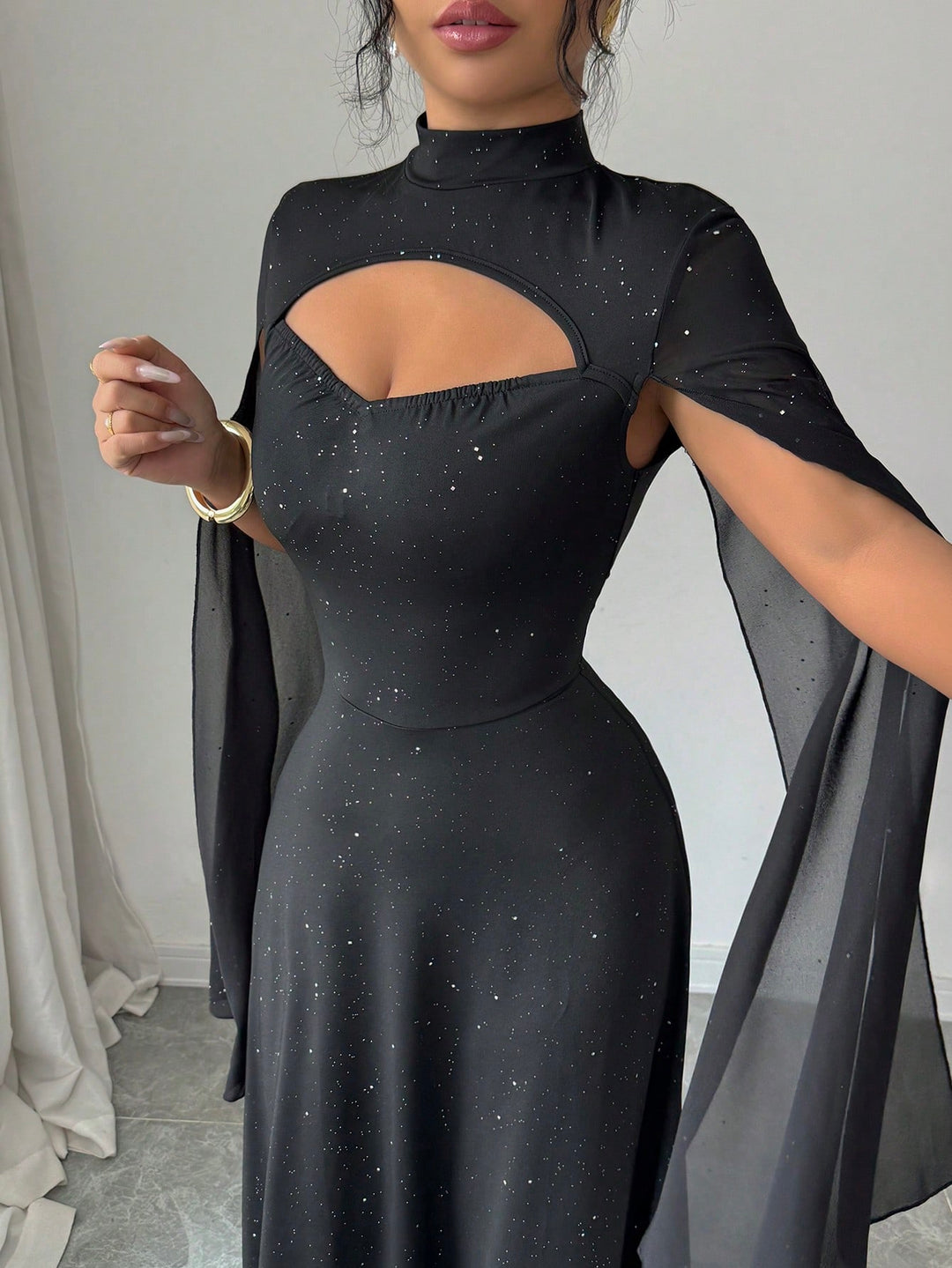 Rochie maxi SHEIN, negru