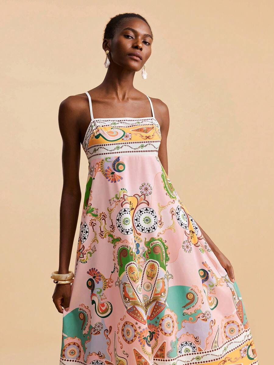 Rochie midi SHEIN, mix culori