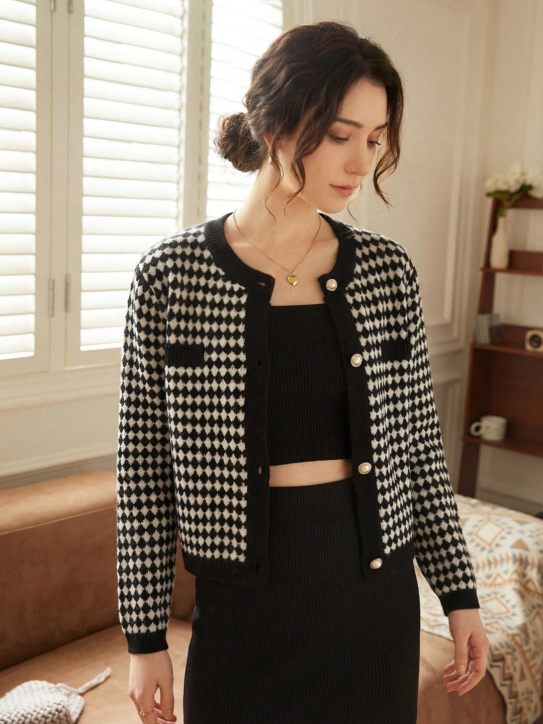 Cardigan SHEIN, negru