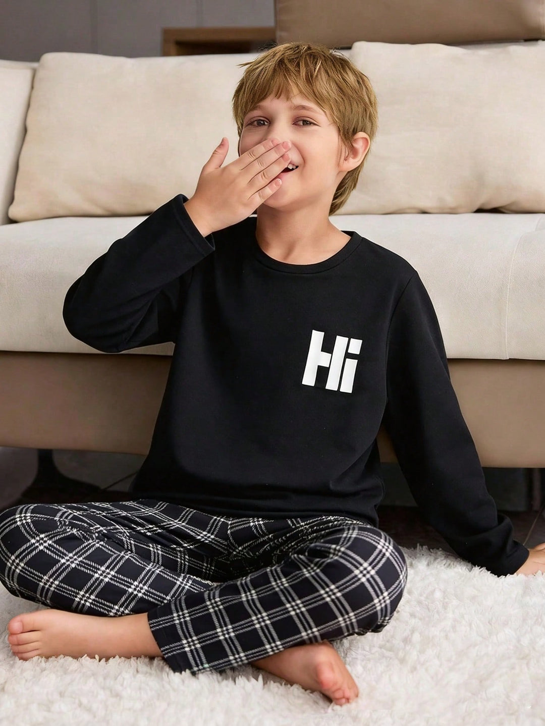 Pijama SHEIN, negru