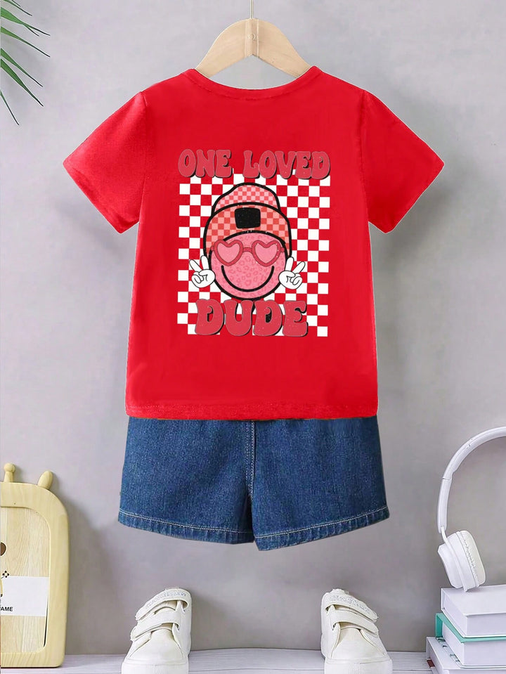 SHEIN póló, piros