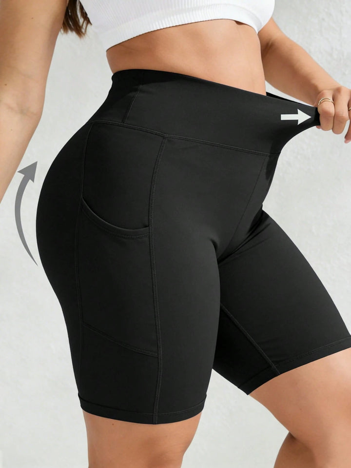 SHEIN rövid leggings, fekete