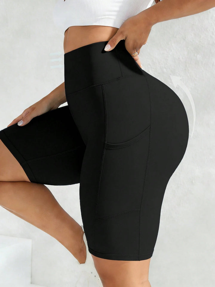 SHEIN rövid leggings, fekete