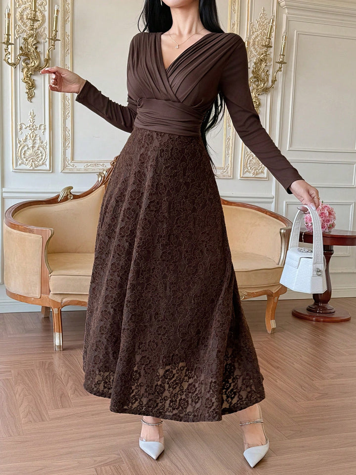 Rochie maxi SHEIN, maro