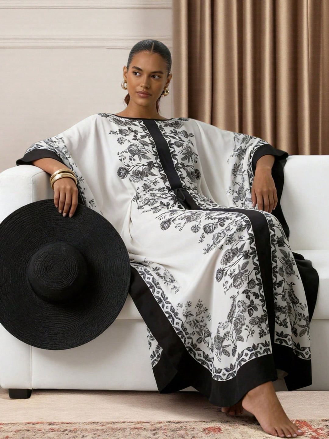Set caftan și jalabiya SHEIN, mix culori