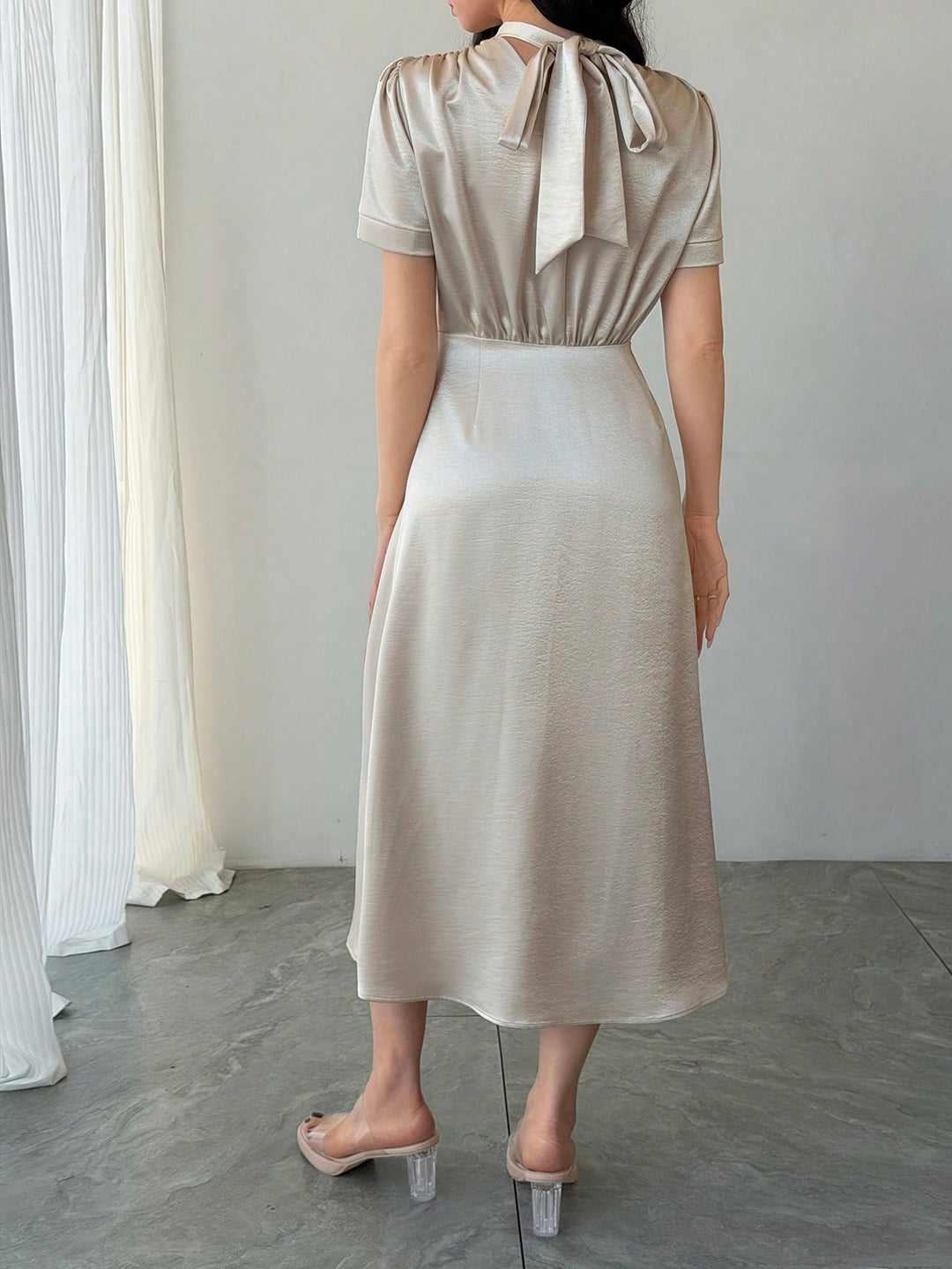 SHEIN Maxi ruha, bézs