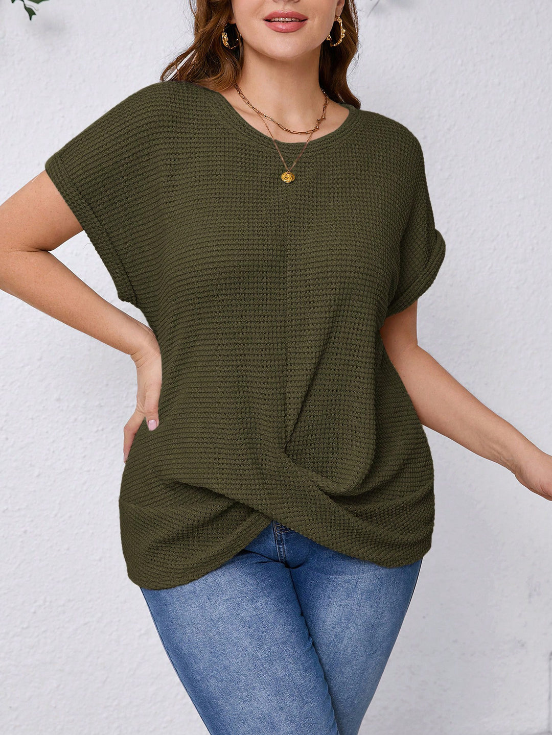 Tricou SHEIN, kaki