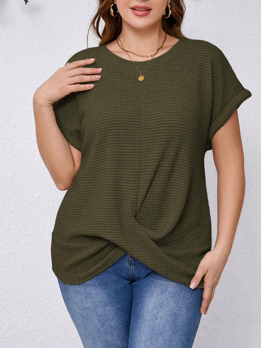 Tricou SHEIN, kaki