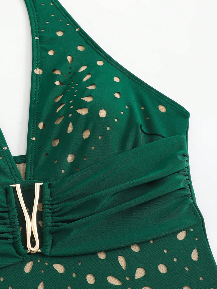Costum de baie SHEIN, verde