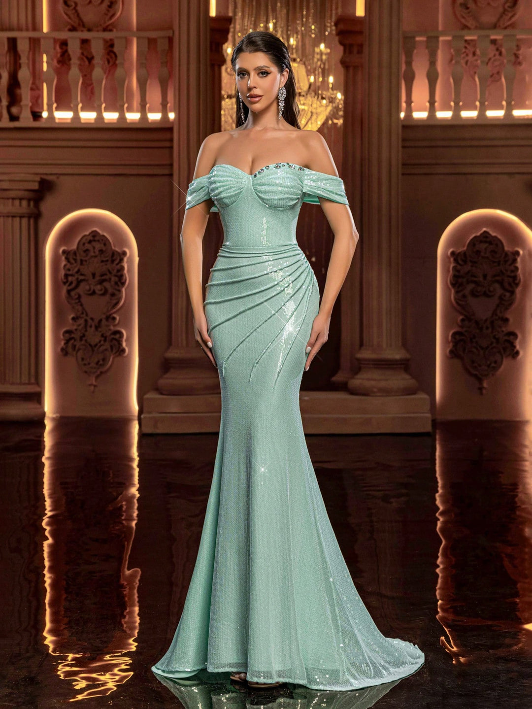 Rochie SHEIN, verde