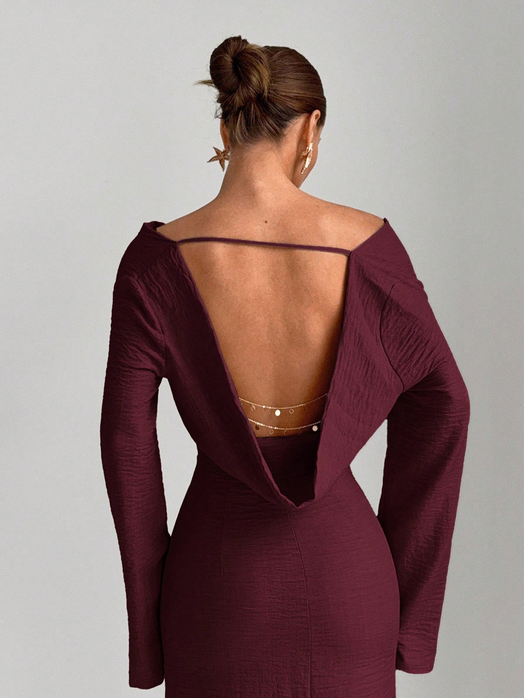 Rochie maxi SHEIN, vișiniu