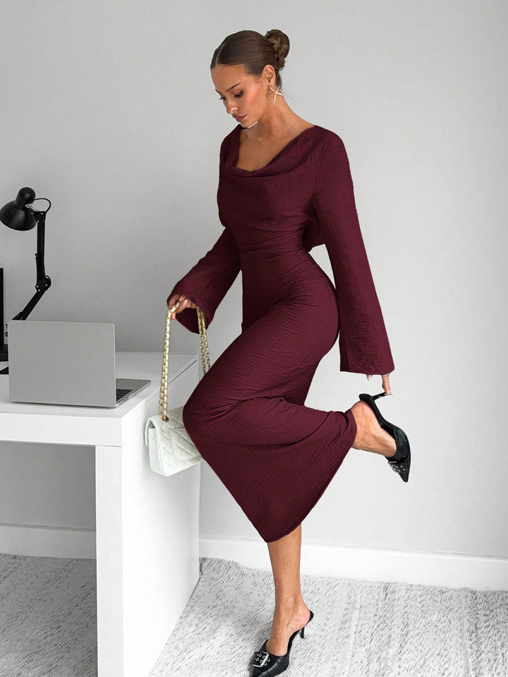 Rochie maxi SHEIN, vișiniu