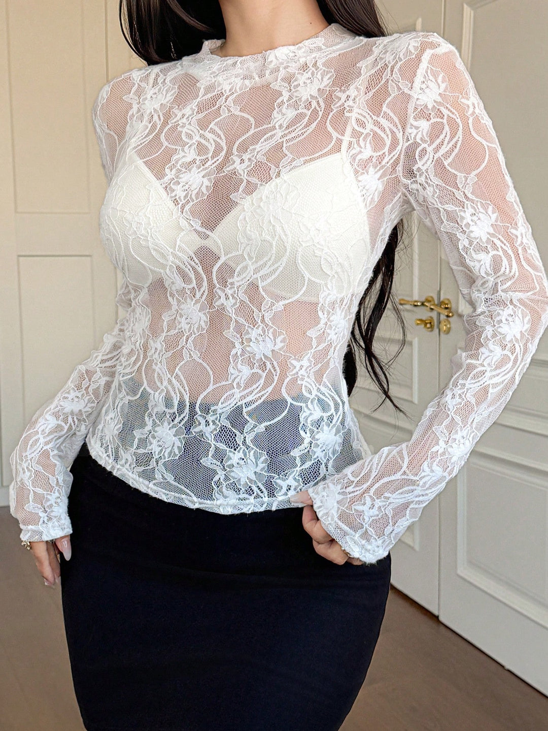 Top SHEIN, alb