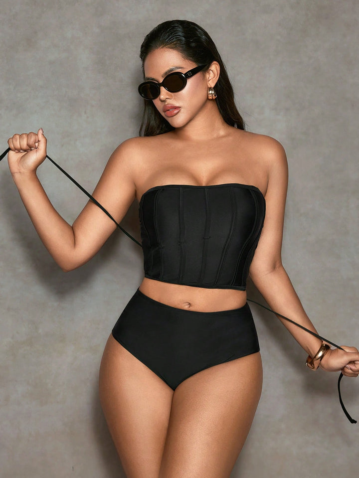 Costum de baie SHEIN, negru