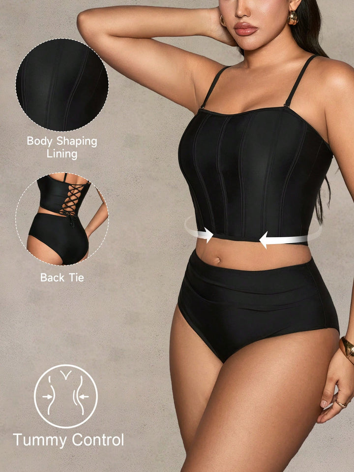 Costum de baie SHEIN, negru