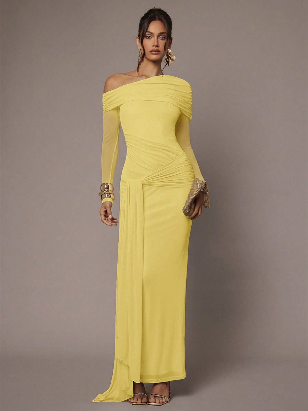 Rochie maxi SHEIN, galben