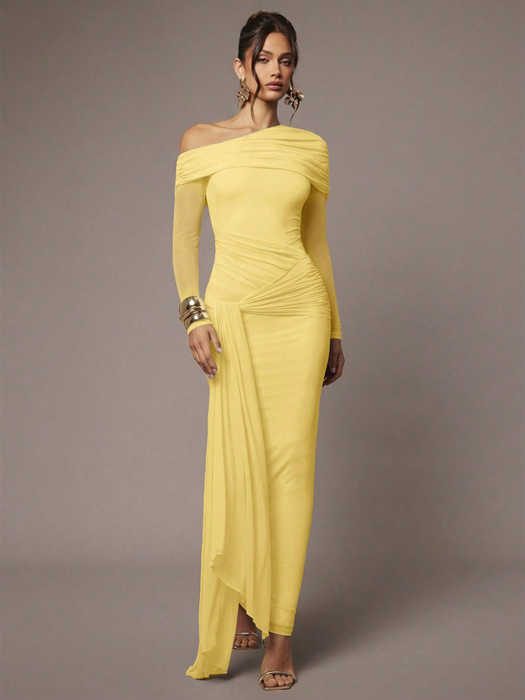 Rochie maxi SHEIN, galben