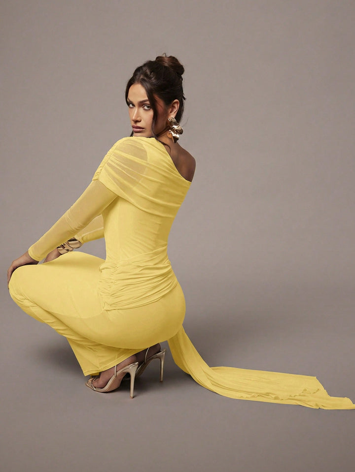 Rochie maxi SHEIN, galben