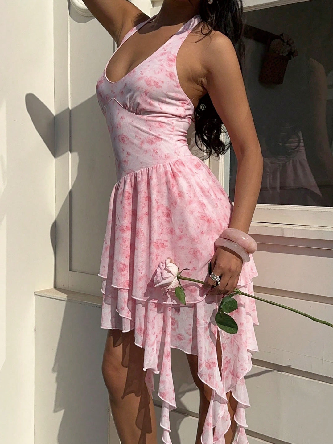 Rochie scurtă SHEIN, roz