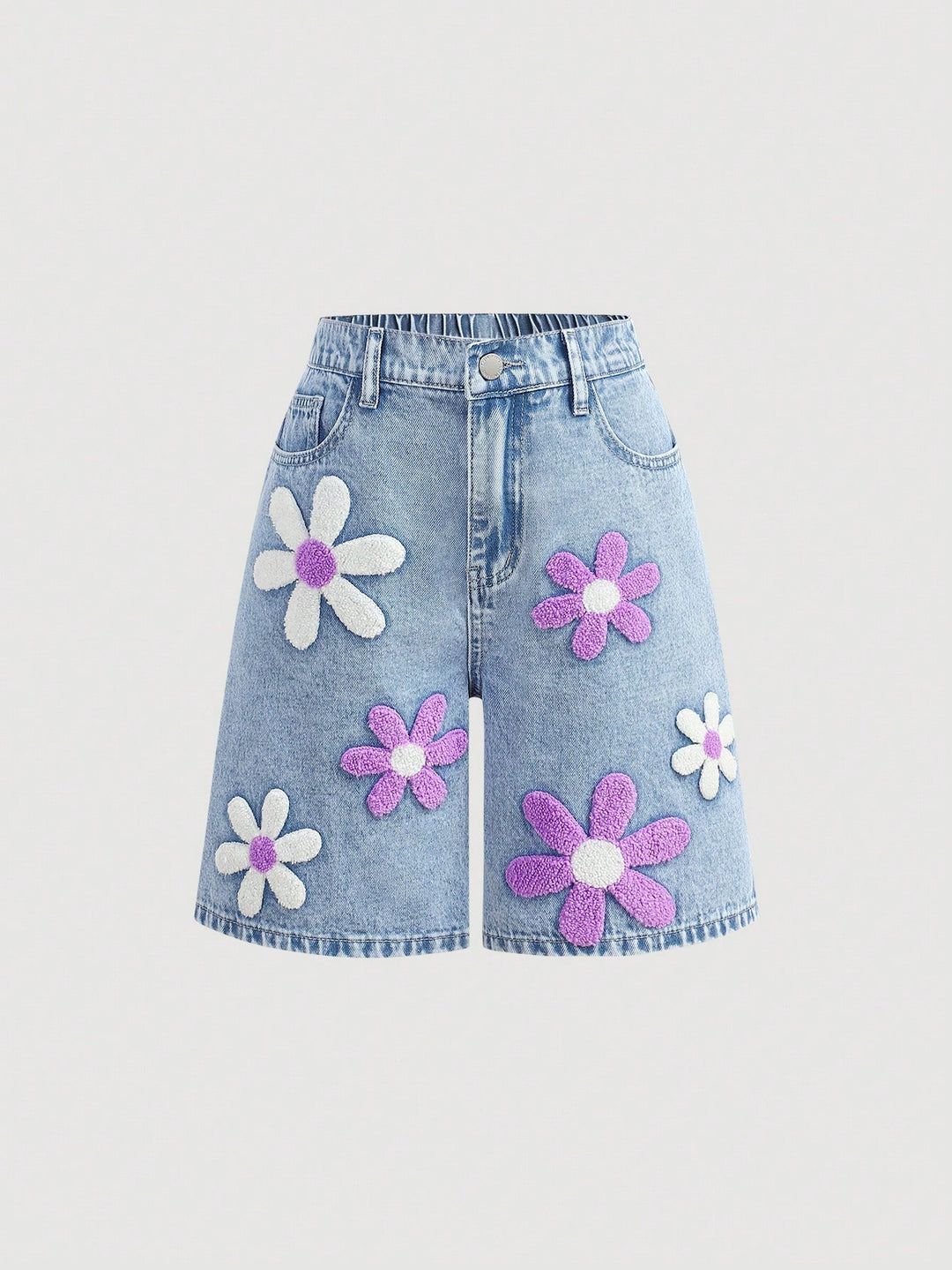 Pantaloni scurți SHEIN, albastru