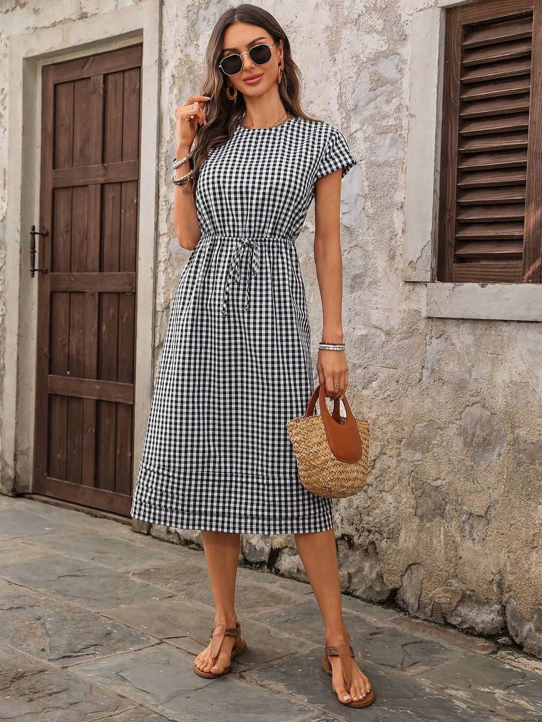 Rochie midi SHEIN, negru