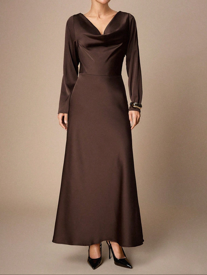 SHEIN maxi ruha, barna