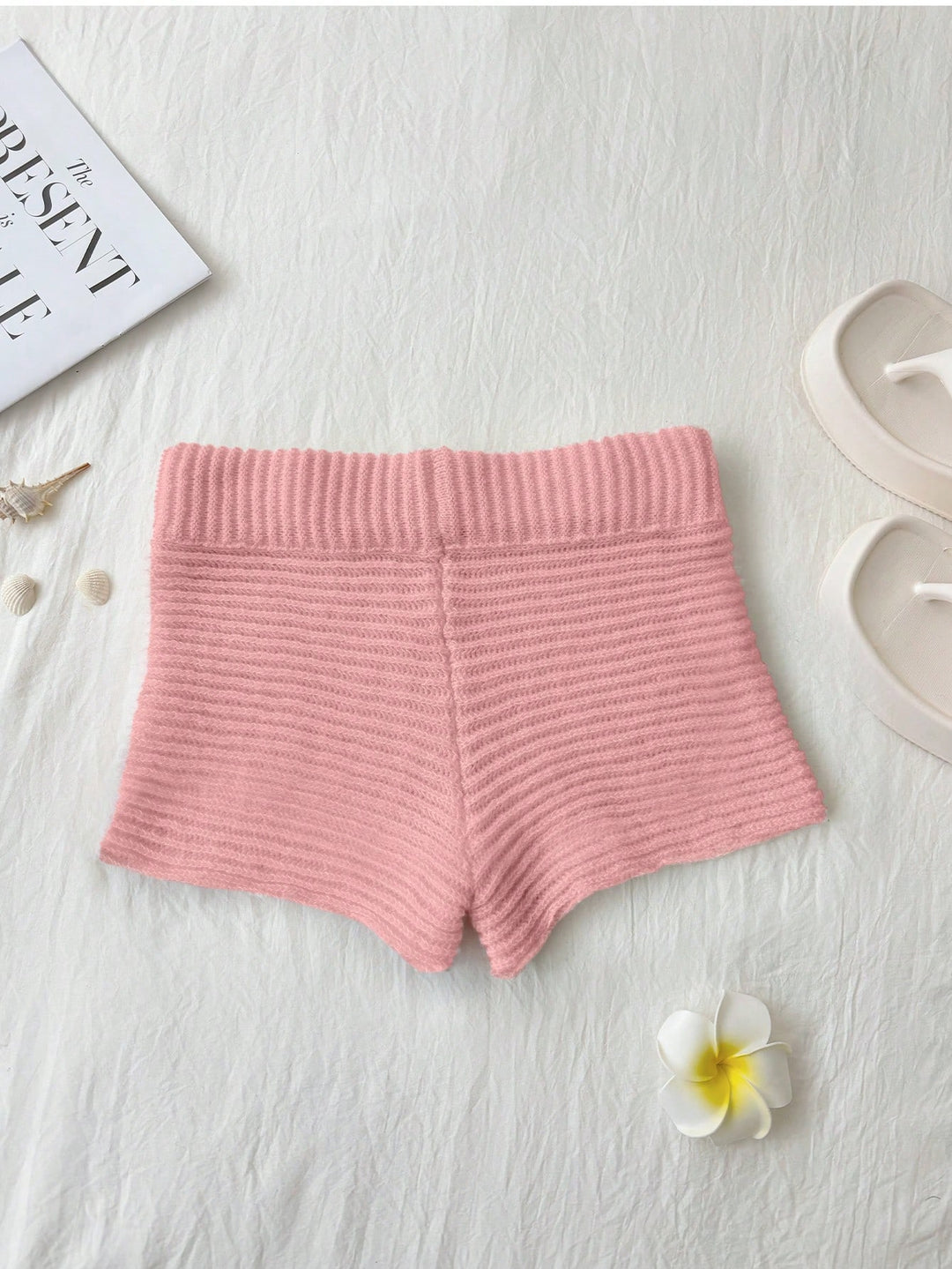 Pantaloni SHEIN, roz