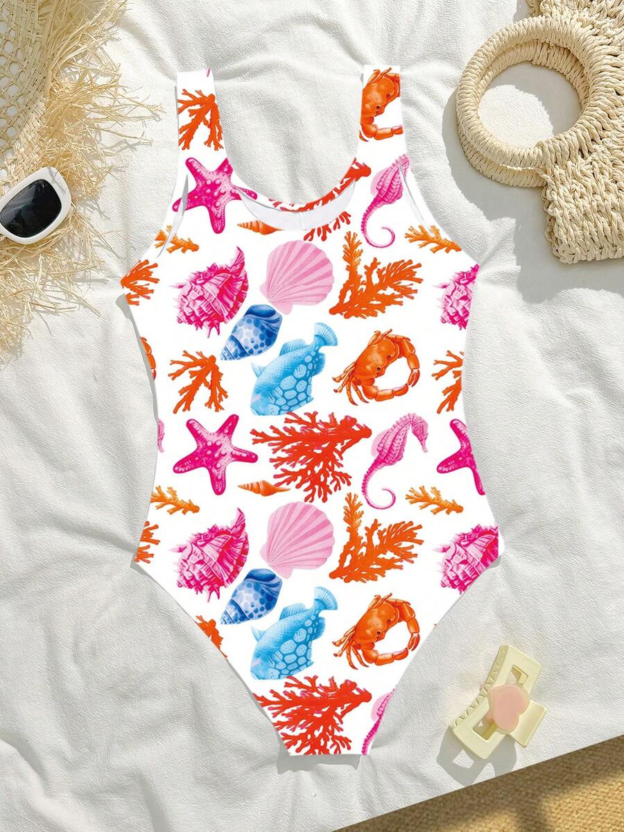 Costum de baie SHEIN, mix culori