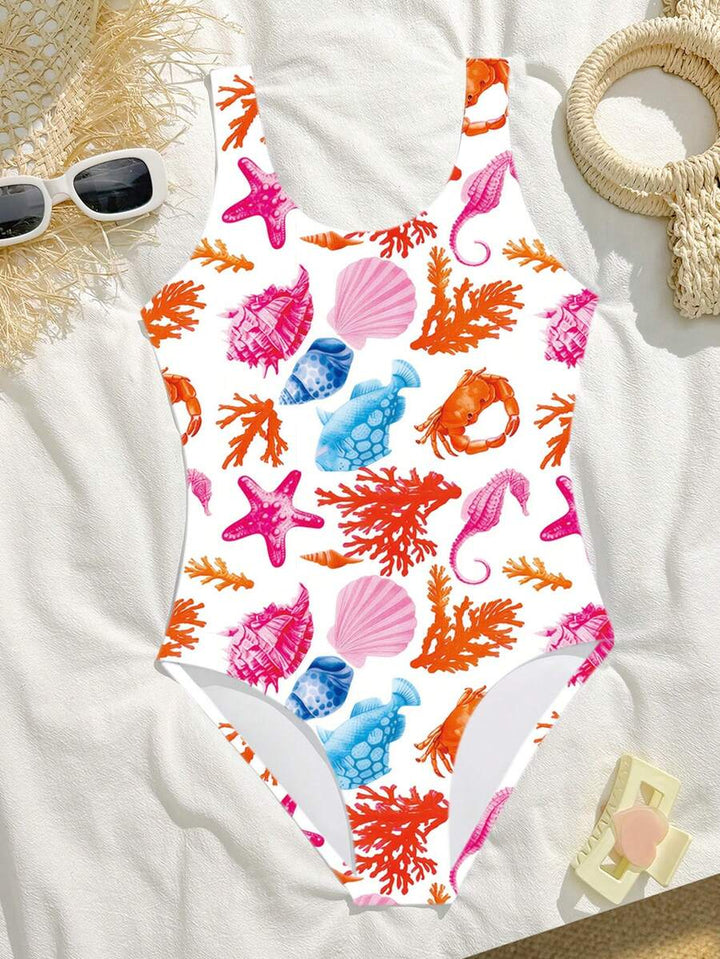 Costum de baie SHEIN, mix culori