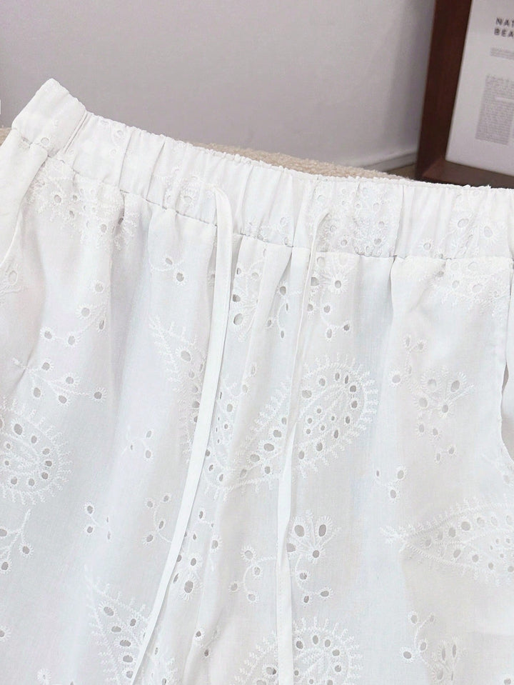 Pantaloni SHEIN, alb