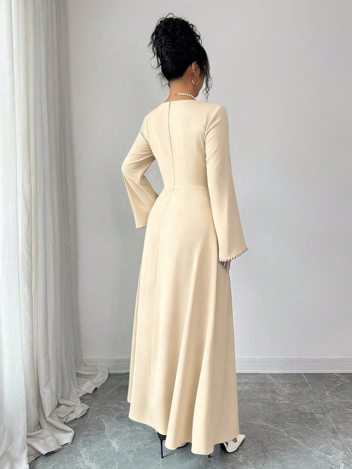 Rochie maxi SHEIN, crem
